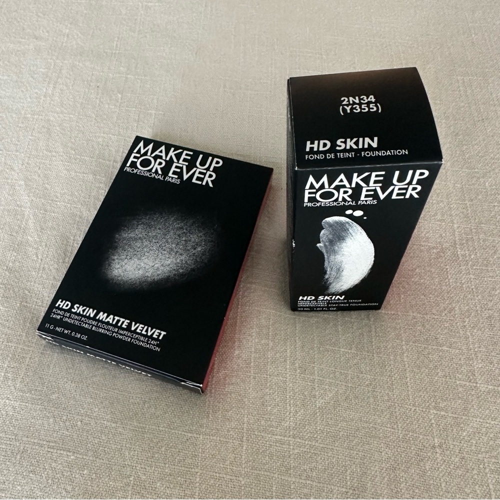 2N34 (Y355) MUFE HD SKIN liquid + powder foundation duo